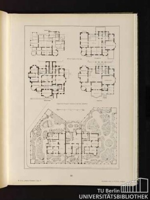 59. Villa in Leipzig (Tafel 49). Drei-Villen-Gruppe in Dresden (Tafel 25).