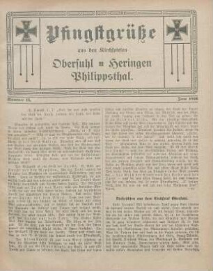 15.1916: Heimatgrüße aus den Kirchspielen Obersuhl, Heringen, Philippsthal