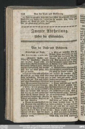 Von der Buße und Bekehrung.