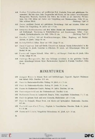 Miniaturen (Nr. 650-669)