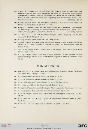 Miniaturen (Nr. 650-669)