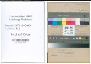 Entnazifizierung Oskar Brockhoff , geb. 13.02.1891 (Hausmeister)