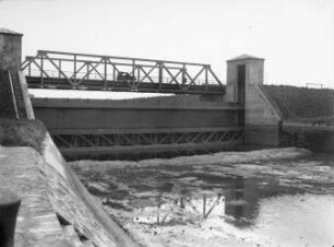 Hochwassersperrtor Ladenburg bei Stauabsenkung