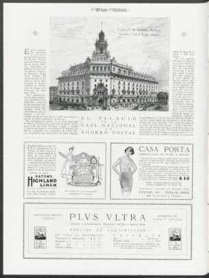 El Palacio de la Caja Nacional de Ahorro Postal