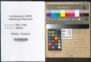 Entnazifizierung Friedrich Nittritz , geb. 29.04.1900 (Lehrer)