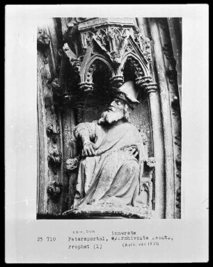 Petersportal: 1. Archivolte rechts, 1. Reihe: Prophet