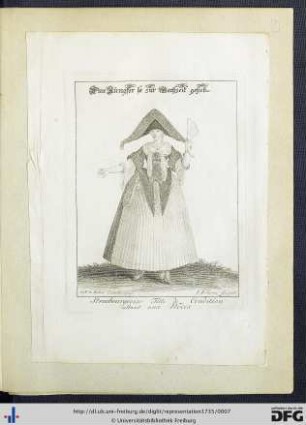 Représentation de l'ancien habillement de Strasbourg.