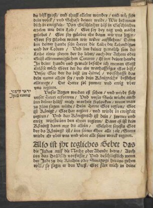 Also ist ihr tegliches Gebet das die Juden ...