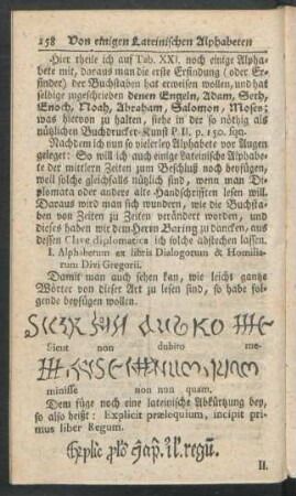 Von einigen Lateinischen Alphabeten
