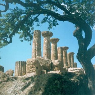 Sizilien. Agrigent. Heraklestempel (Tempel A, um 500 v. Chr.)