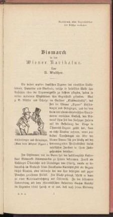 Bismarck in der Wiener Karikatur.