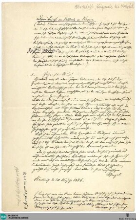 Drei Briefe von Johann Wenzel Kalliwoda an Ludwig Kirsner vom 30.08.1856-13.11.1857 in Abschrift - K 3170,685