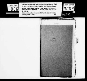 Kollektaneen des Rechtskonsulenten [Karl] von Alberti [aus Künzelsau] zur Geschichte von Burgen, Schlössern und Adelsgeschlechtern im Gebiet des großherzoglich badischen Neckarkreis