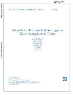 Macro-micro feedback links of irrigation water management in Turkey