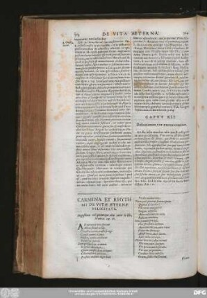 Caput XII. Definitionem vitae aeternae continet.
