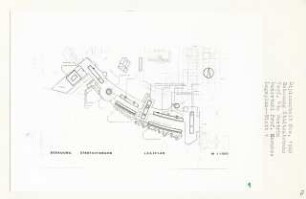 Bebauung Stadtautobahn, Berlin-Wilmersdorf (Diplomarbeit bei Bernhard Hermkes): Lageplan 1:1000