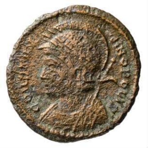 Münze, Follis, Aes 4, 332 - 333 n. Chr.