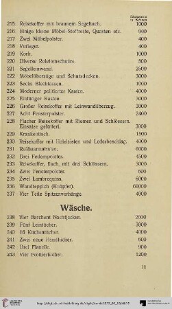 Wäsche (Nr. 238-297)