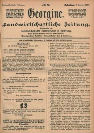 Sechsundsiebzigster Jahrgang. No. 6. Insterburg, 6. Februar 1908.