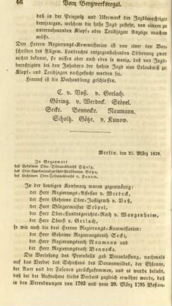 Berlin, den 21. März 1839