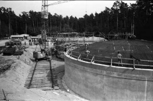 Bau des Wasserwerks Hardtwald.