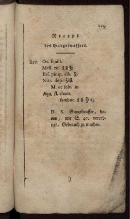 Recept des Gurgelwassers