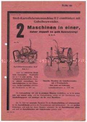 Kartoffelerntemaschine Modell H2