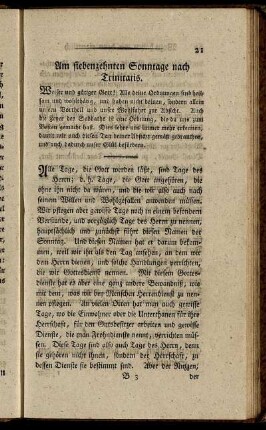Am siebenzehnten Sonntage nach Trinitatis.