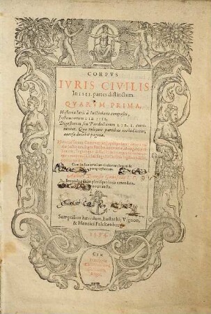Corpvs ivris civilis : in IIII partes distinctum ...