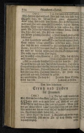 Von dem besondrem Creutz und Leiden der Frommen.