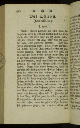 Das Schielen. (Strabismus.)