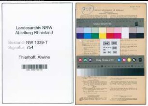 Entnazifizierung Alwine Thierhoff , geb. 03.09.1894 (Lehrerin)