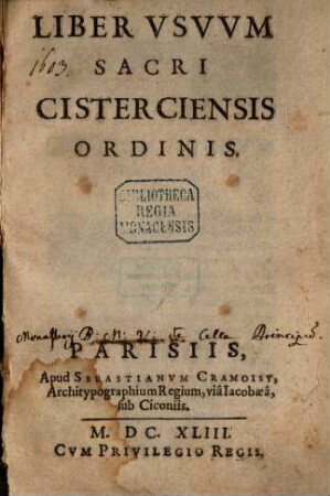 Liber usuum Cisterciensis ordinis