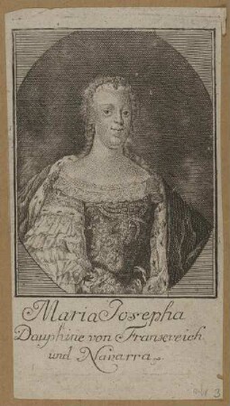 Bildnis der Maria Josepha, Dauphine von Frankreich