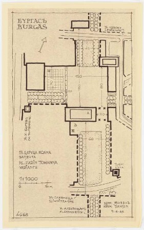 Stadterweiterung Burgas: Lageplan 1:1000