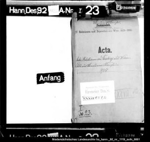 Relationen Georg Friedrich von Steinbergs aus Wien Enthält: u.a. Druckschriften; Plan der feindlichen Lager bei Königgrätz