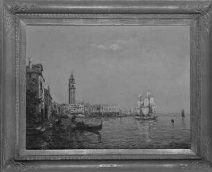 Venedig. Blick auf Piazza S. Marco vom Canal Grande aus