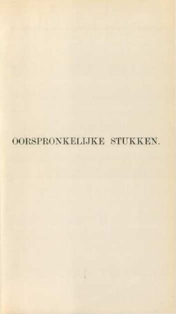 Oorspronkelijke stukken