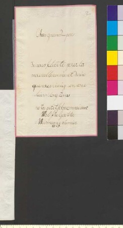 Brief von Goethe, Wolfgang Maximilian von an Goethe, Johann Wolfgang von