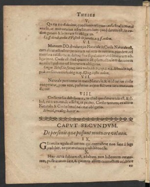 Caput Secundum. De personis quae possunt mutuare vel non.