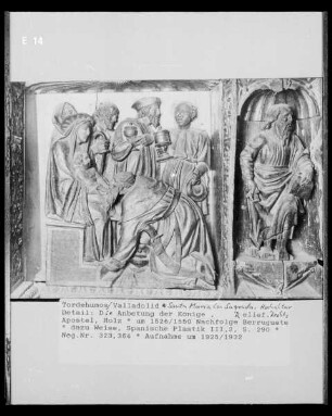 Hochaltar, rechtes Relief: die Anbetung der Könige