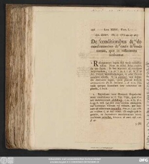 Tit. I. (V. 44. 45. 46.) De conditionibus & demonstrationibus & causis & modis eorum, quae in testamento scribuntur.