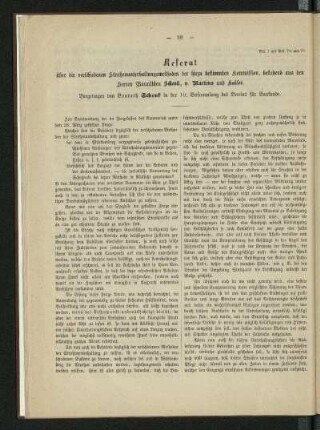 Referat über die verschiedenen Straßenunterhaltungsmethoden der hiezu bestimmten Kommission