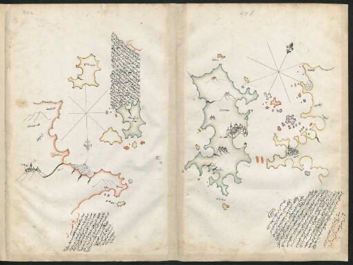 Illustration: f. 40a-40b Samos und Chios