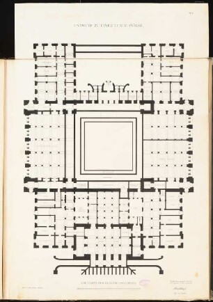 Textilbörse für Berlin Schinkelwettbewerb 1885: Grundriss Kellergeschoss