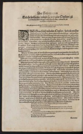Etliche heilsame/ nützliche und gute Clystier/ ...