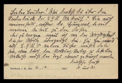Brief von August Wilhelm Albrecht an Wilhelm Schwaner