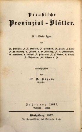Neue preußische Provinzial-Blätter. 11, 11. 1857