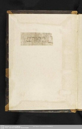 Notiz von Gustav Klemm, 1839