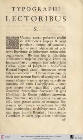 Typographi Lectoribus